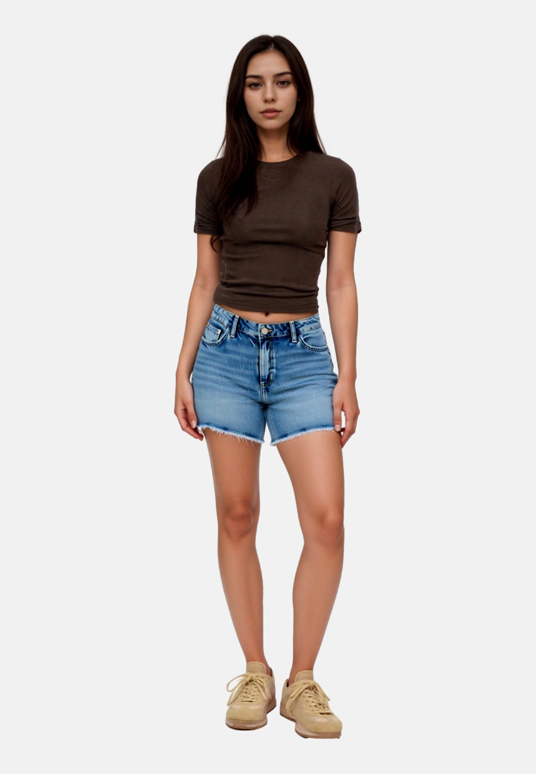 Guess Bauchtasche Hose Jeansshorts (1-tlg)