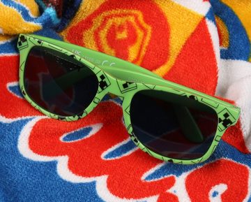 Sarcia.eu Sonnenbrille Minecraft Jungen-Sonnenbrille, grün S-M