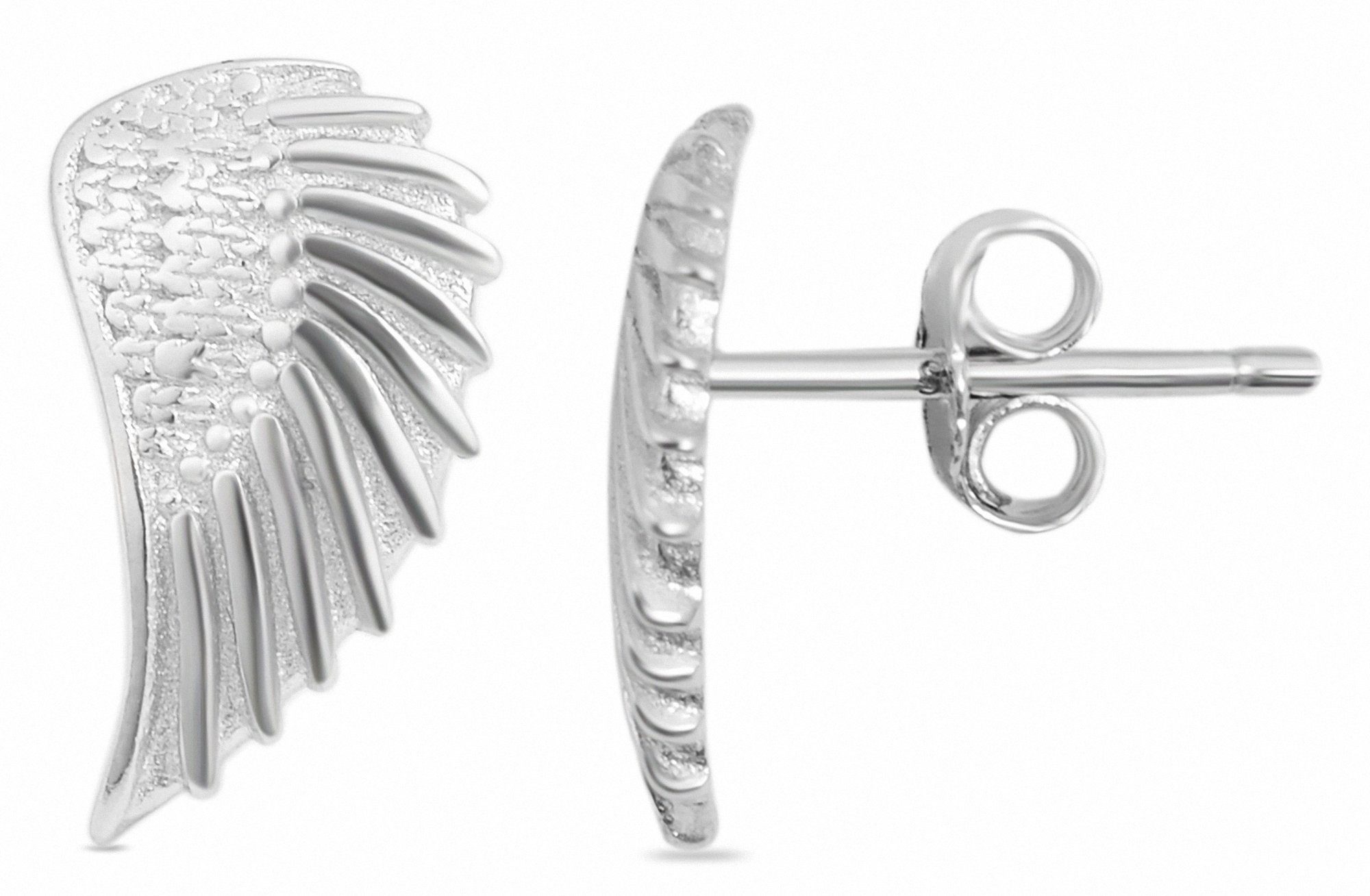 Adelia´s Paar Ohrstecker Ohrstecker Flügel aus 925 Silber, Mit Liebe  gefertigt aus 925 Silber