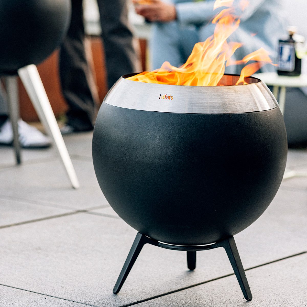 höfats Feuerkorb MOON 45 Fuß, (Zubehör für Moon Feuerkorb), Schneller Auf- & Abbau
