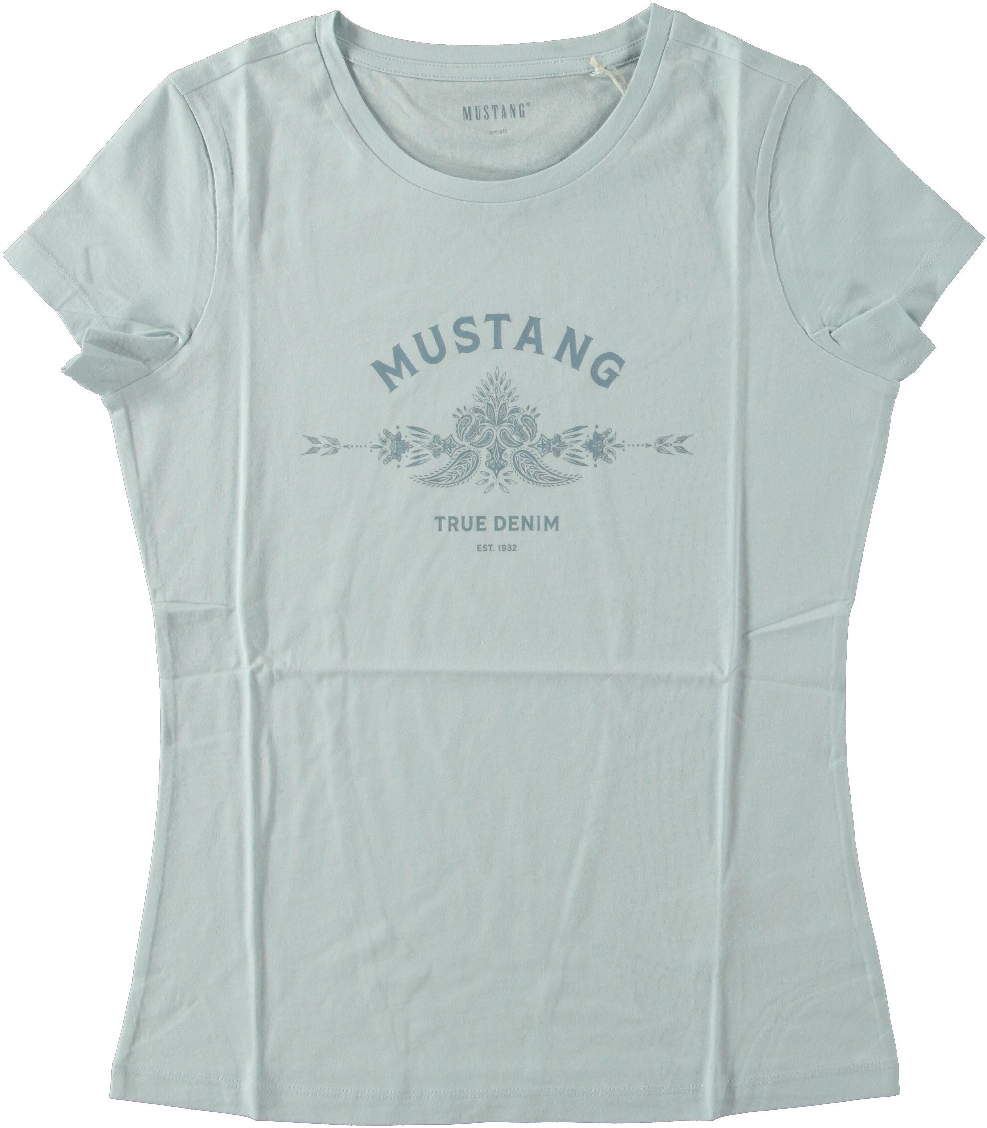 MUSTANG Kurzarmshirt Damen Style Alexia C Logo