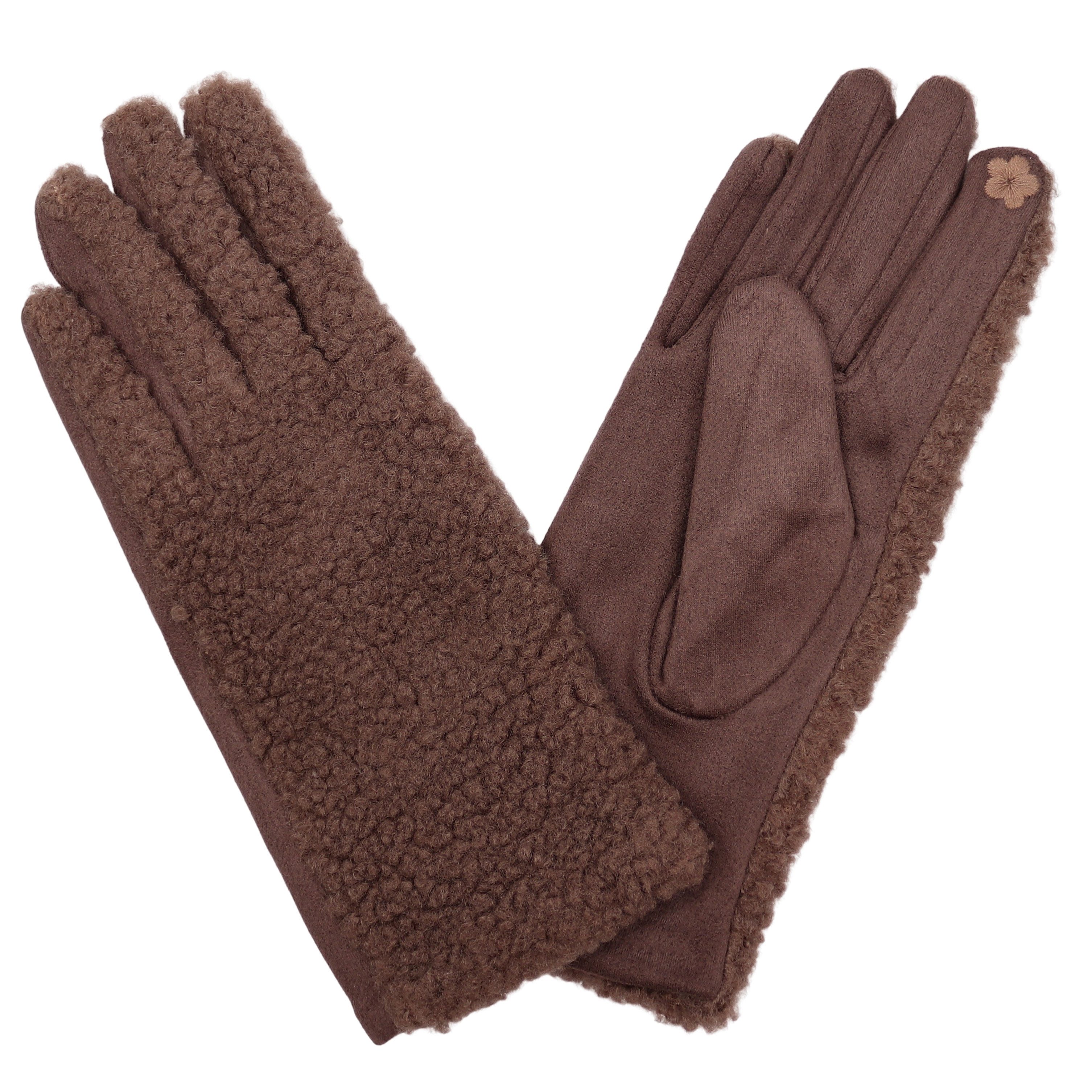 MIRROSI Fleecehandschuhe Damen Handschuhe aus Teddyfell, Warm und Kuschelig günstig online kaufen