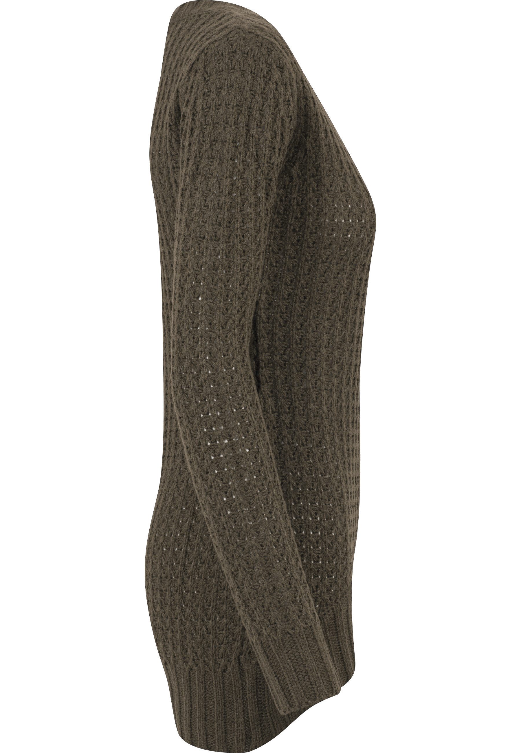 URBAN CLASSICS Sweatshirt Urban Classics Damen Ladies Long Wideneck Sweater (1-tlg) – Bild 4 von 5