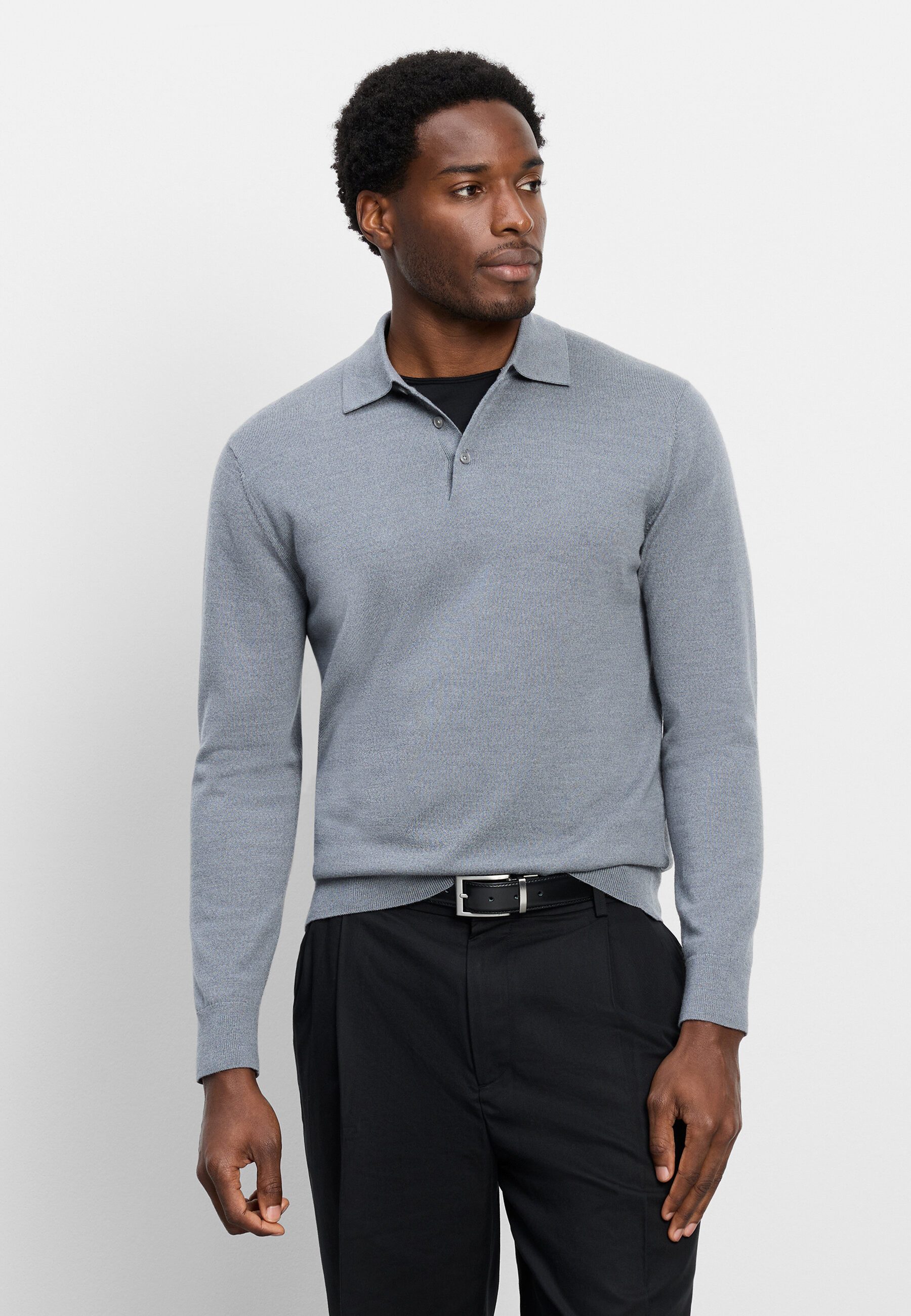 OLYMP Langarm-Poloshirt OLYMP Casual Strick, Polo langarm
