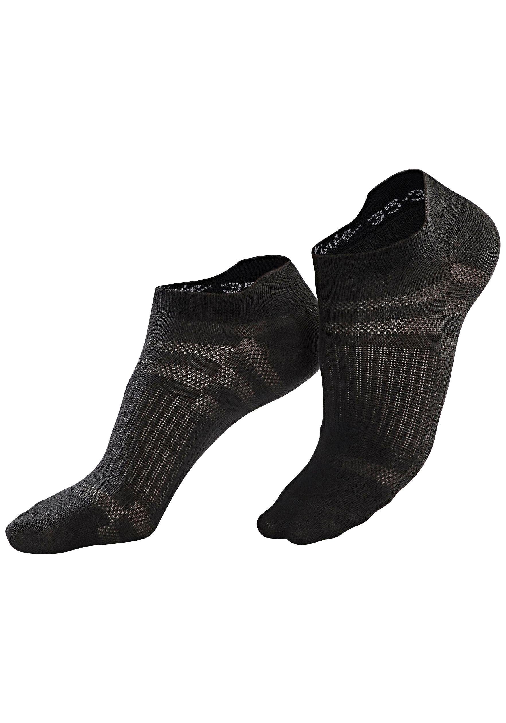 LASCANA ACTIVE Sneakersocken Damen Kurze, Niedrige Socken aus Baumwolle für Sneaker, ohne Frottee (Packung, 7-Paar, Gr. 35-38 bis 39-42) in Piqué-Optik, Mittelf – Bild 4 von 5