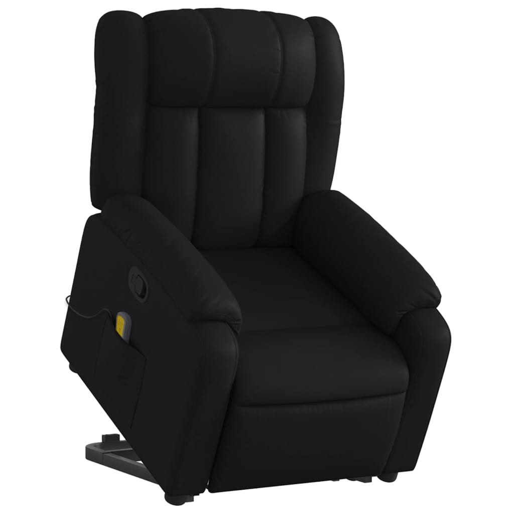 vidaXL Sessel Massagesessel mit Aufstehhilfe Schwarz günstig online kaufen
