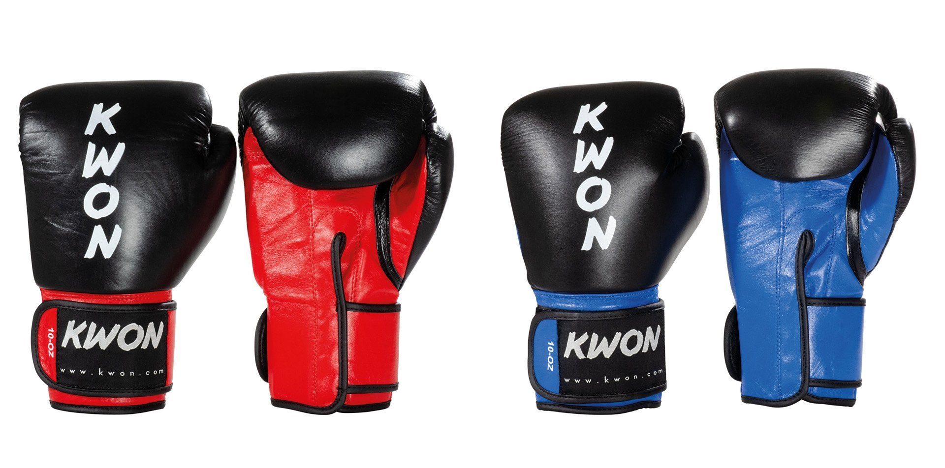 Champ Box-Handschuhe Leder, KWON schwarz/gelb (Vollkontakt, Boxen Profi Form, Ergo anerkannt Boxhandschuhe Kickboxen Paar), WKU KO Echtes Ausführung, Thaiboxen Profi Leder
