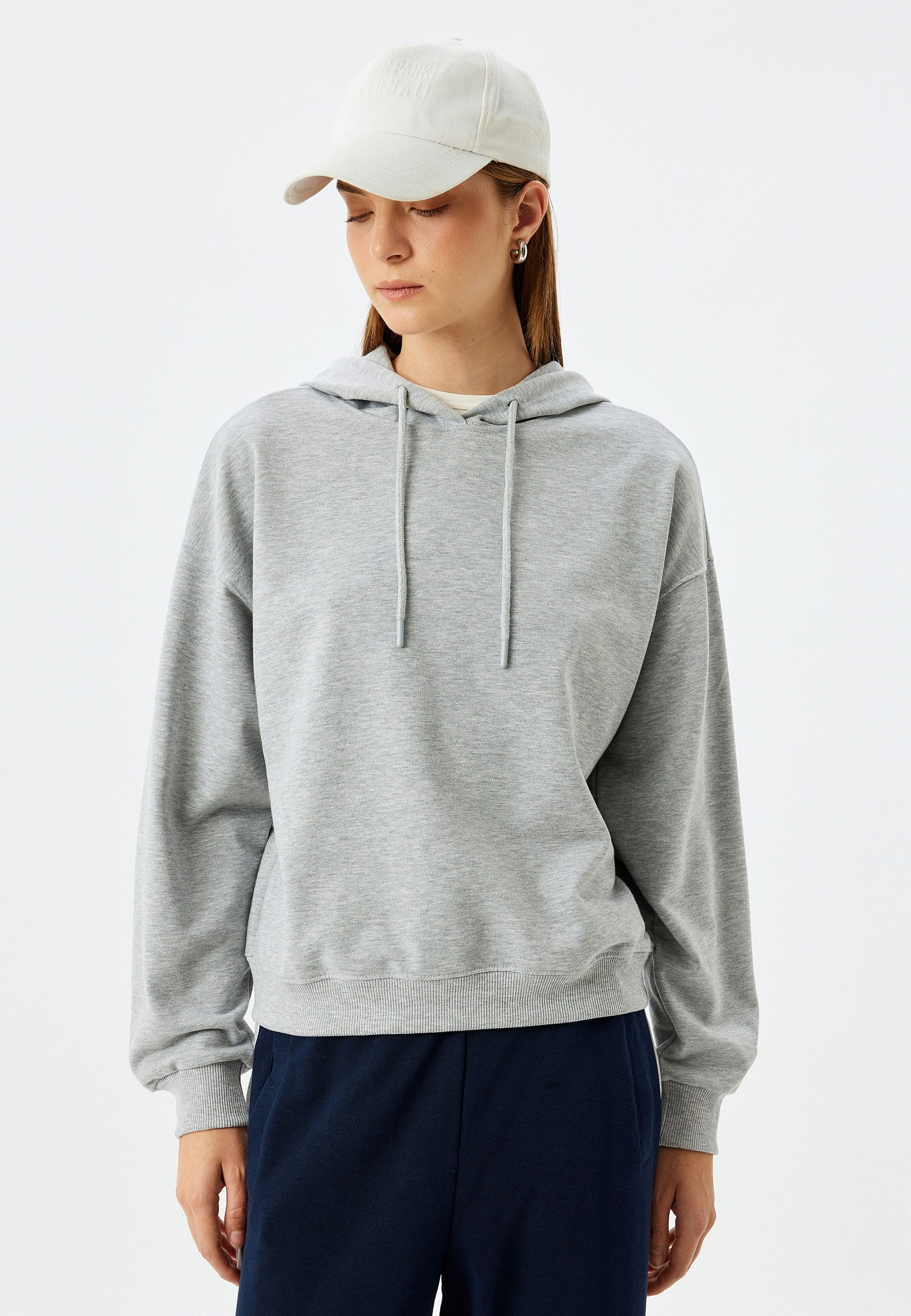 Koton Kapuzensweatshirt Kapuzenkragen Regular