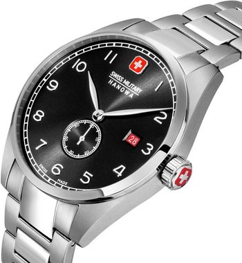 Swiss Military Hanowa Quarzuhr LYNX, SMWGH0000704, Armbanduhr, Herrenuhr, Schweizer Uhr, Datum, Saphirglas, Swiss Made
