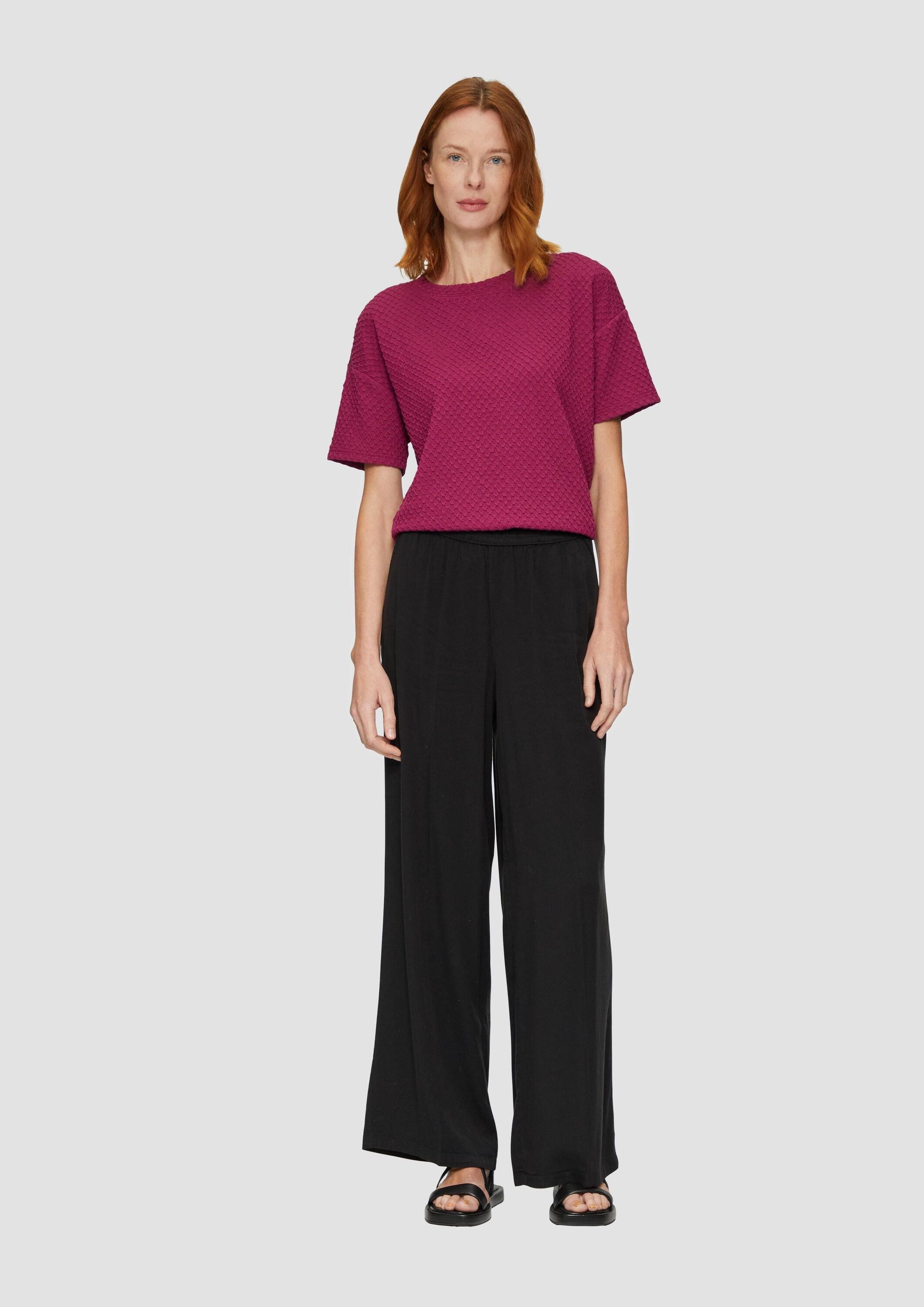s.Oliver Chinos Hose Lyocellhose mit weitem Bein