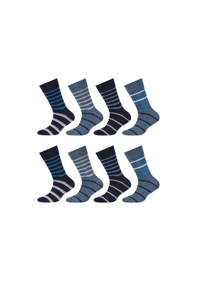 Camano Socken Socken 8er Pack, Robust und langlebig: verstärkter Fersen-  und Zehenbereich
