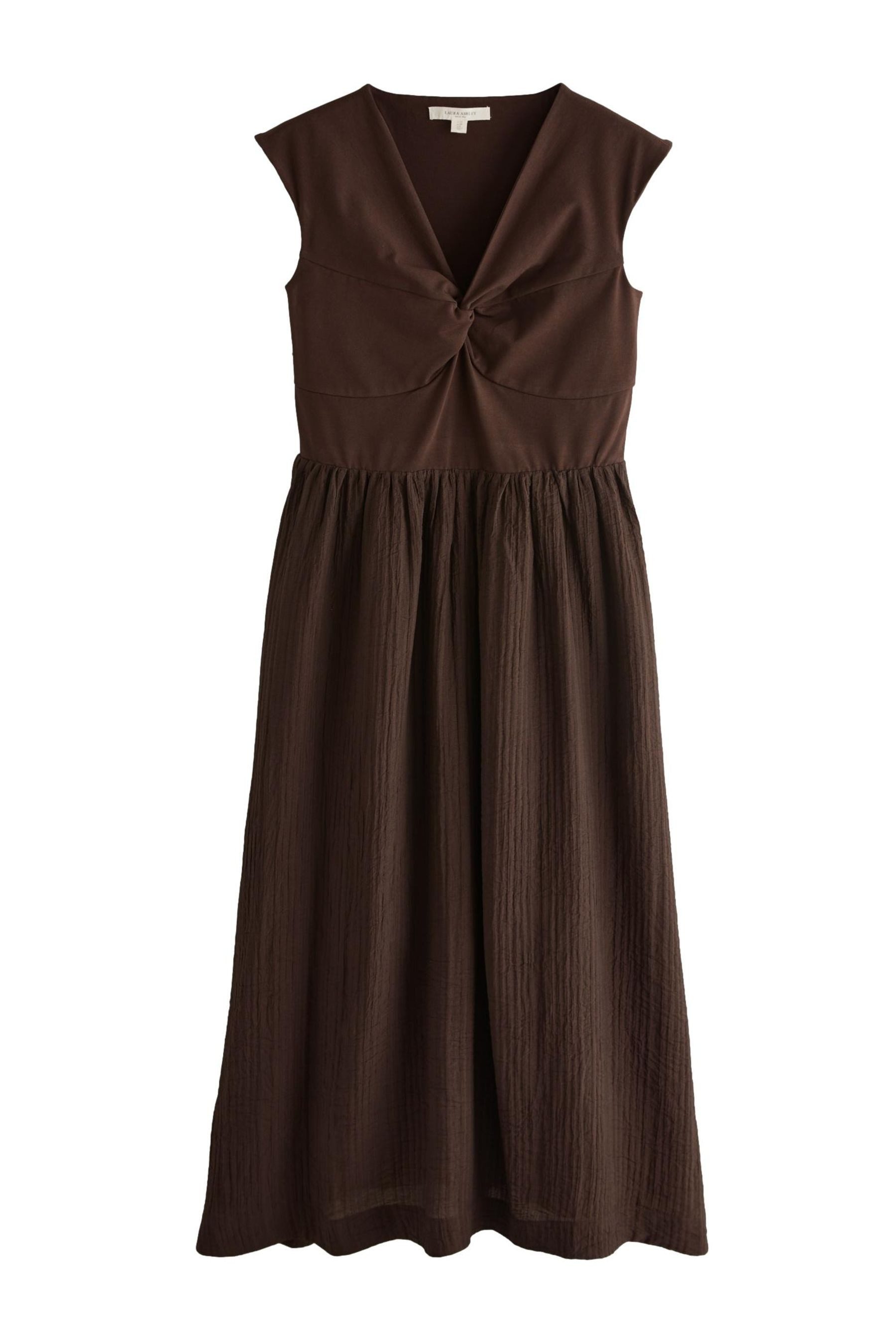 LAURA ASHLEY Druckkleid Laura Ashley 2-in-1-Kleid mit Drehung vorne (1-tlg)