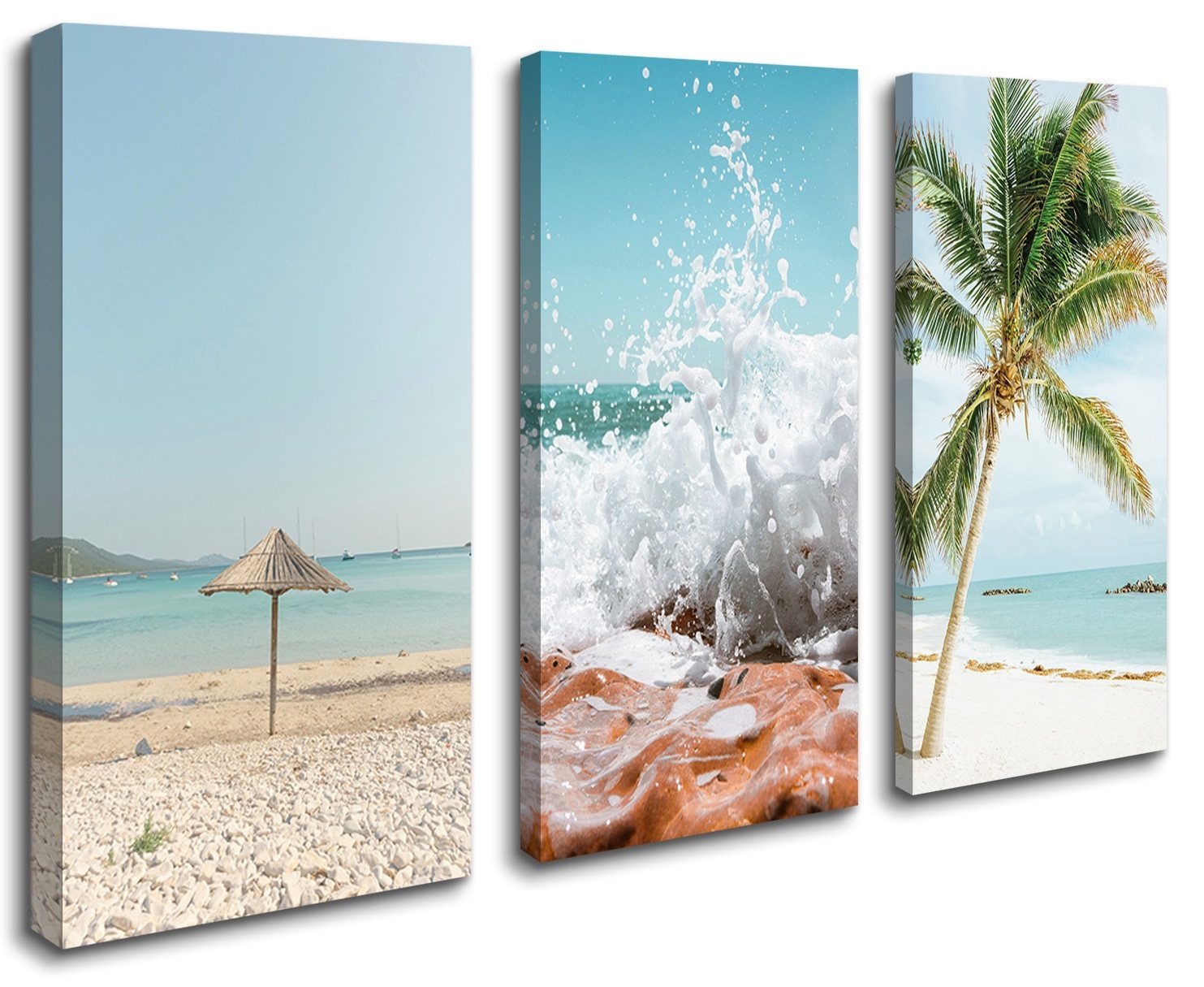 Visario Leinwandbild 3-teiliges Wandbild von Visario, günstig online kaufen