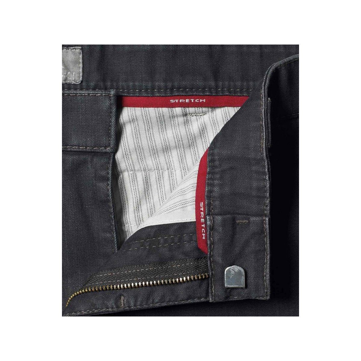 MEYER 5-Pocket-Jeans dunkel-blau (1-tlg) Blue-black (19)