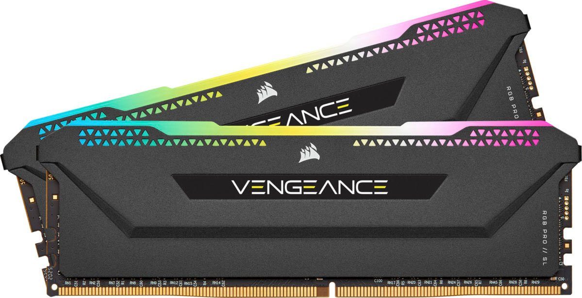Corsair Vengeance Arbeitsspeicher Black DDR4 3200Mhz (2x8GB) 16GB PRO SL RGB