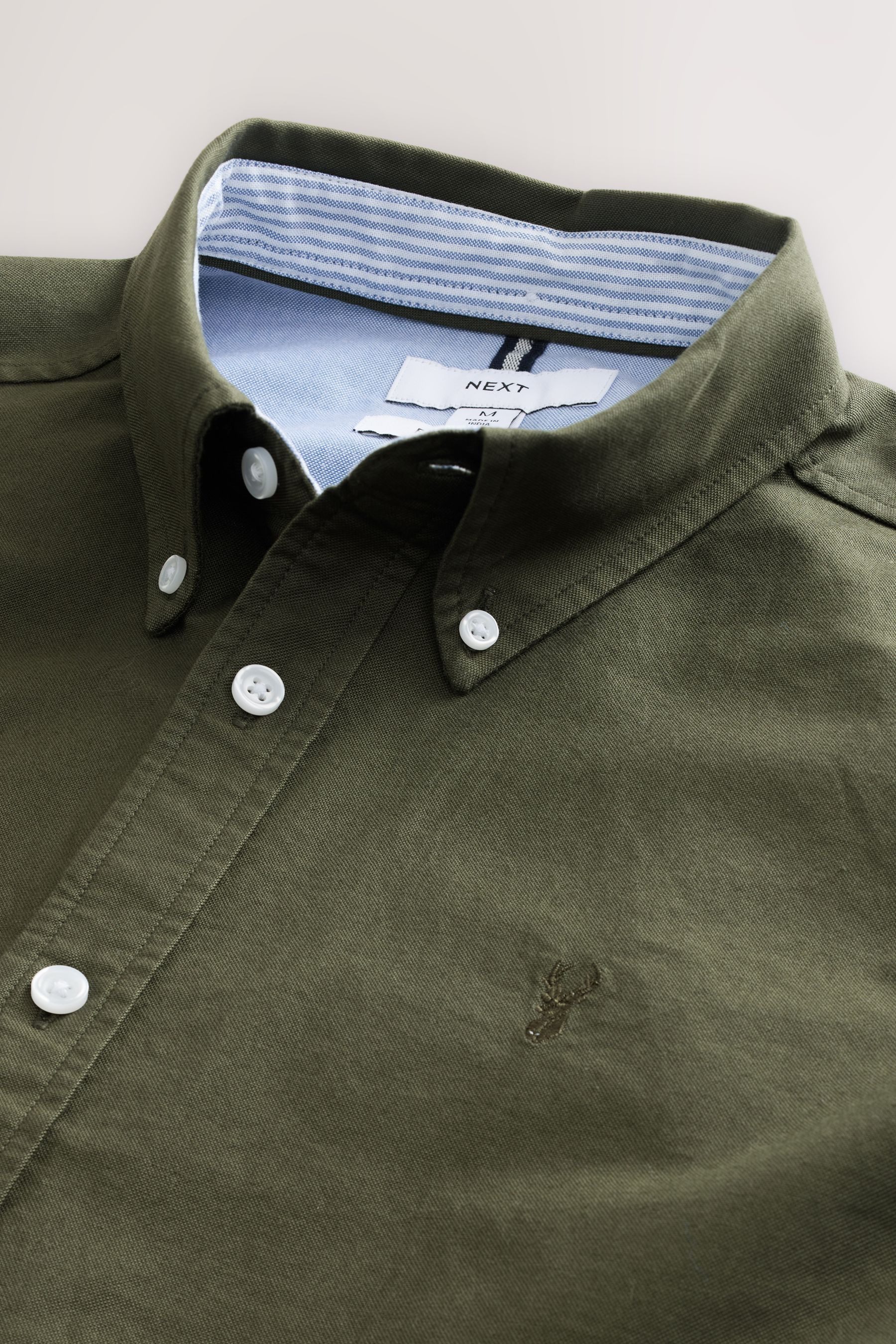 Next Langarmhemd Regular Fit Oxford-Langarmhemd (1-tlg) – Bild 4 von 5