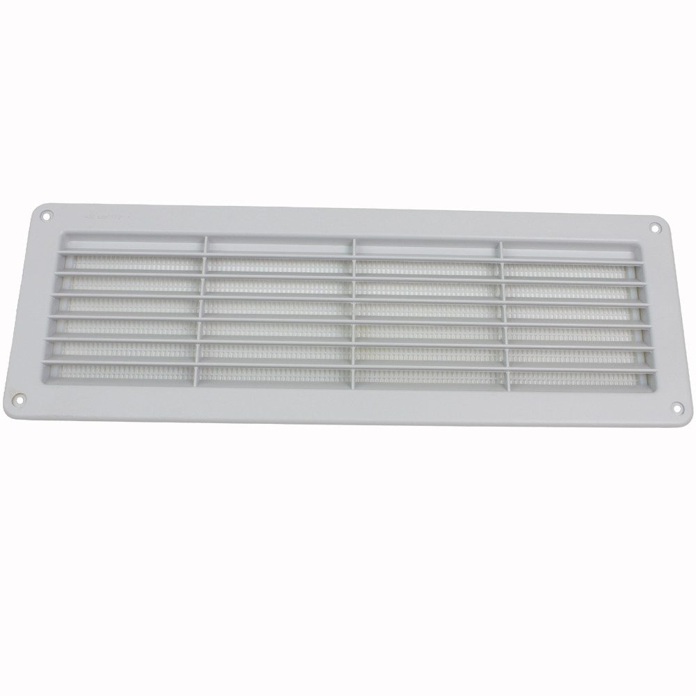 ZADI Lüftungsgitter hellgrau 370 x123 mm Kühlschrank Wohnwagen Wohnmobil (1 St)