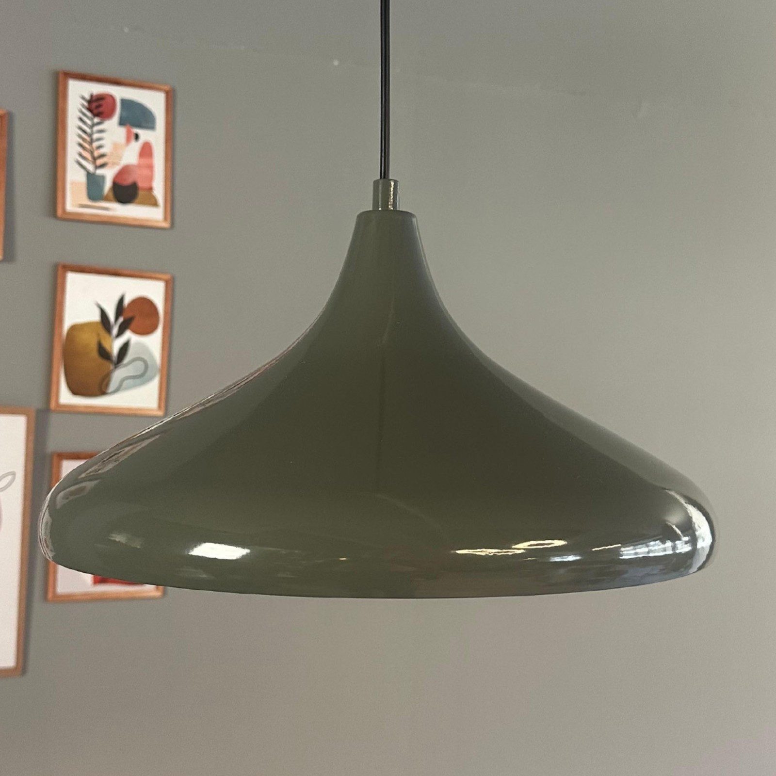 Bamyum Pendelleuchte Bamyum Pendelleuchte Durchmesser 35 cm E27 Metall Moderne Lampe, ohne Leuchtmittel