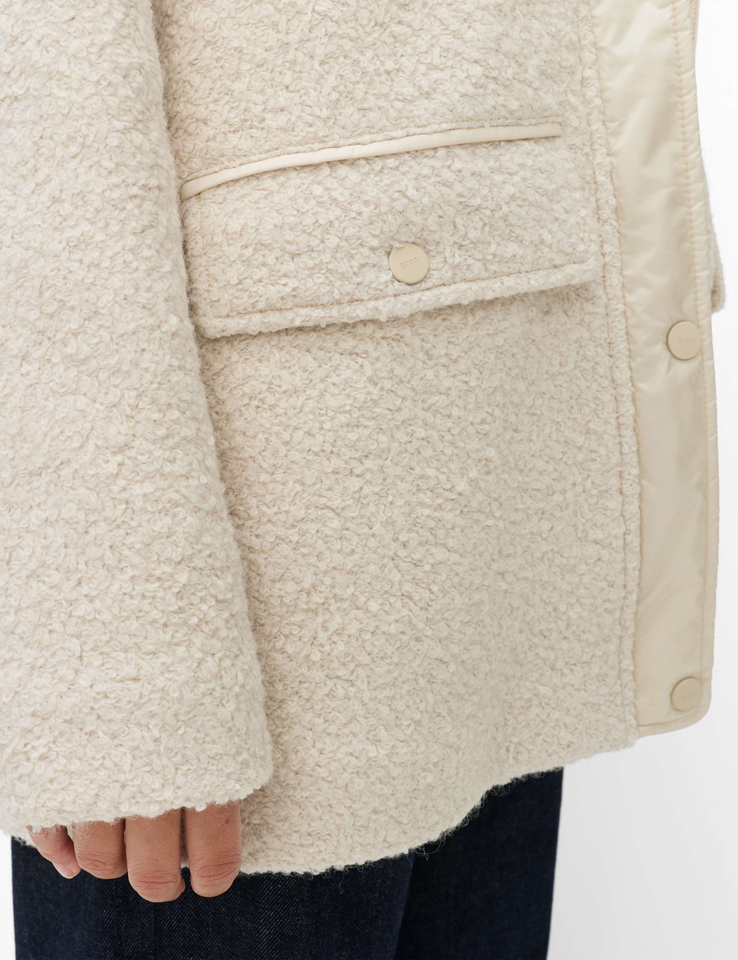 Brax Langmantel Style HAILEY Bouclé: Jacke im hochwertigen Wollmix – Bild 4 von 5
