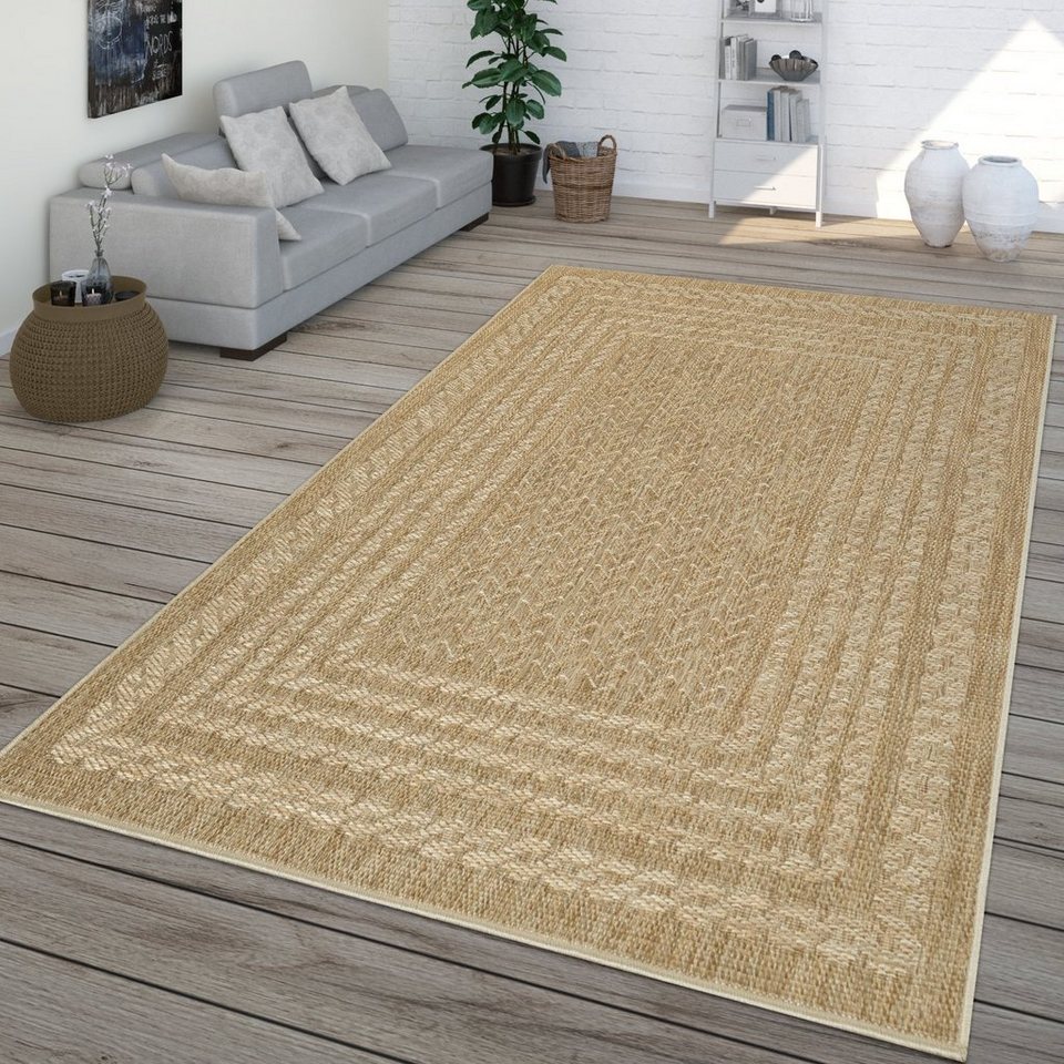 Outdoorteppich In- & Outdoor-Teppich Flachgewebe Mit Skandi-Design, TT  Home, rechteckig, Höhe: 8 mm