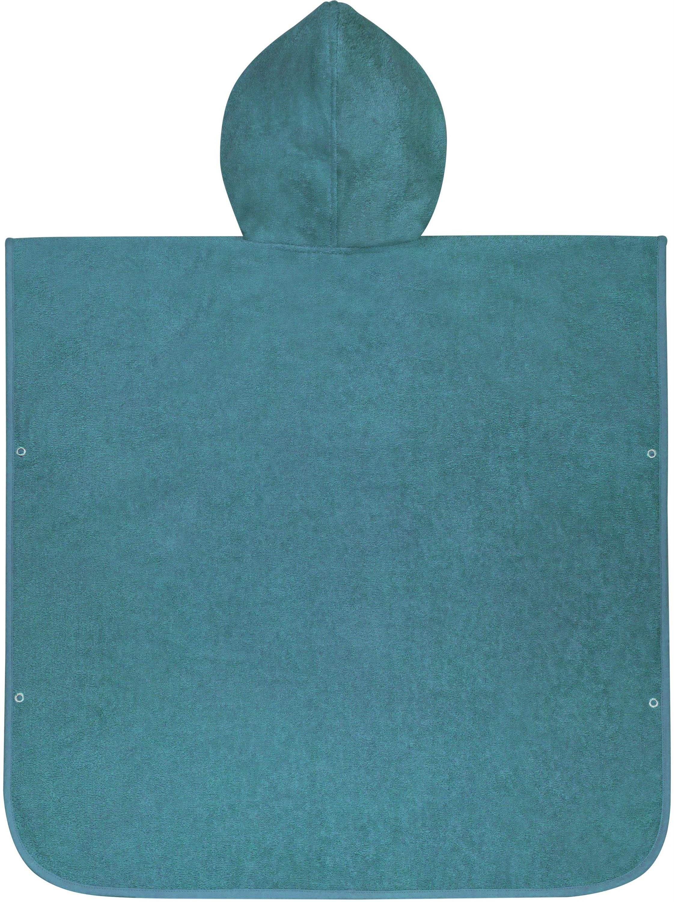 normani Badeponcho Kinder Baumwoll Badeponcho Manama, Bio-Baumwolle, Kapuze, Schlupf, Badeponcho aus 100 % Bio-Baumwolle – Bild 2 von 5