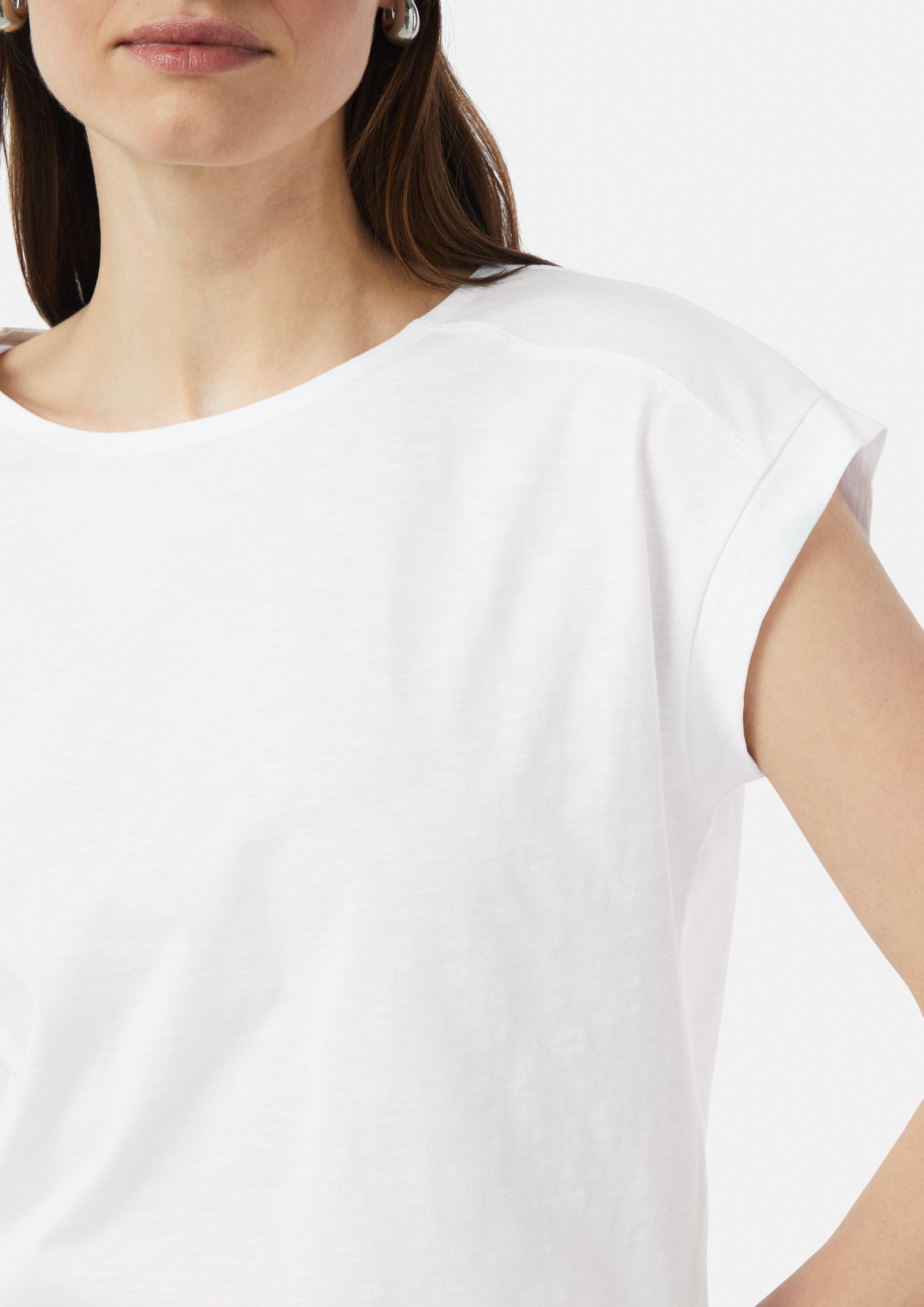 comma casual identity Kurzarmshirt Jersey-Shirt mit günstig online kaufen
