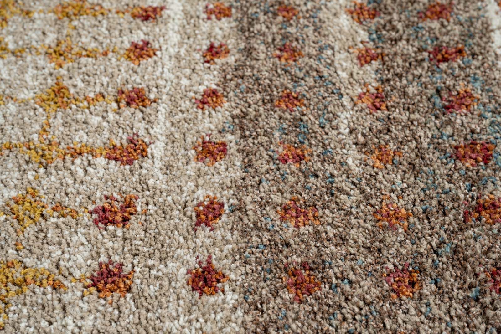TaraCarpet Langflor-Teppich TaraCarpet Berber Gent Wohnzimmer,Schlafzimmer,Esszimmer multi, rechteckig, Höhe: 25 mm, moderner Hochflor gemustert Multicolor 80x150