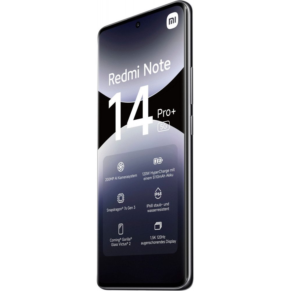 Xiaomi Redmi Note 14 Pro+ 5G 256 GB / 8 GB - Smartphone - midnight black Smartphone (6,7 Zoll) – Bild 4 von 5