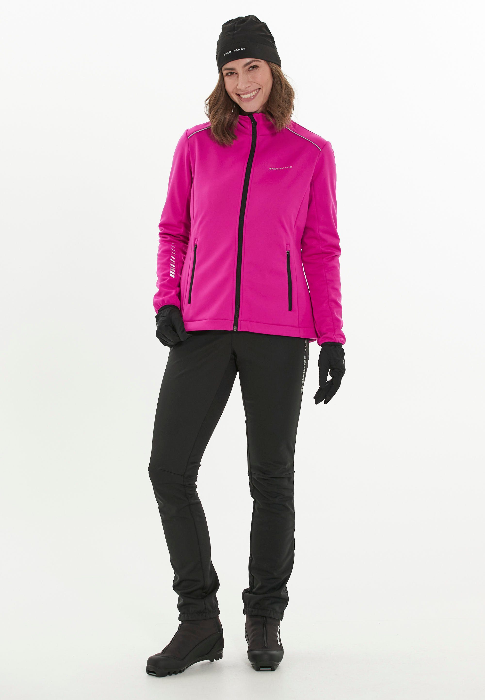 ENDURANCE Softshelljacke Zora mit Funktion und winddichter wasser- rosa