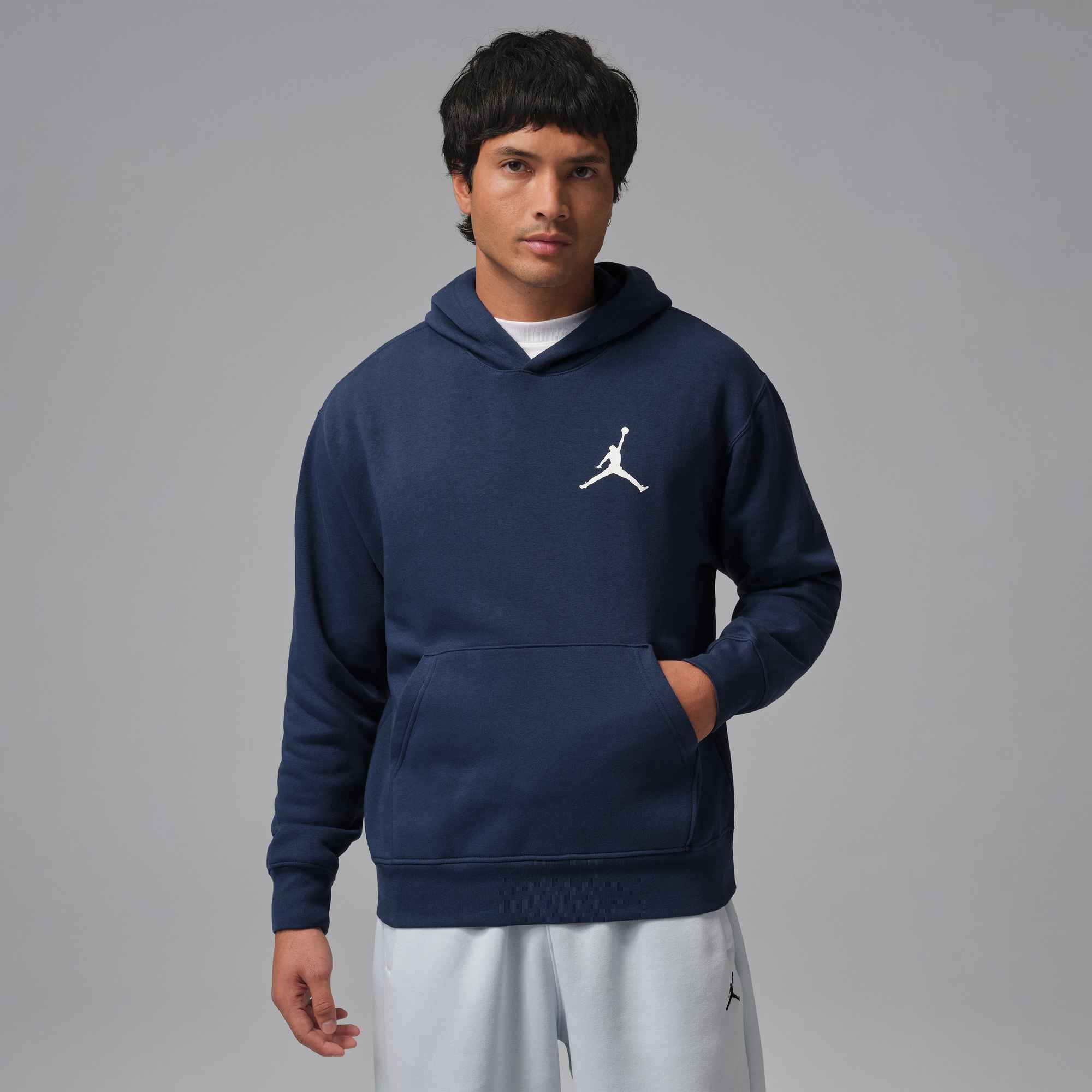 Jordan Kapuzensweatshirt M J JUMPMAN FLC PO 2 mit Rundhalsausschnitt, atmungsaktives Material, normale Schnittform