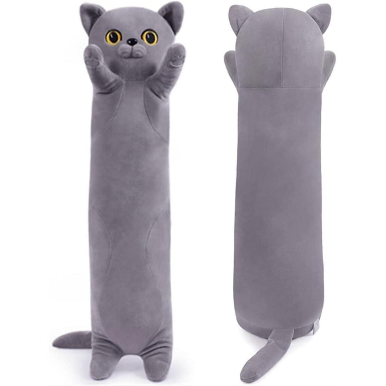 LuxusKollektion Kuscheltier Plüschkissen Katzen Kawaii Kuscheltier Körperkissen British Blue 90CM