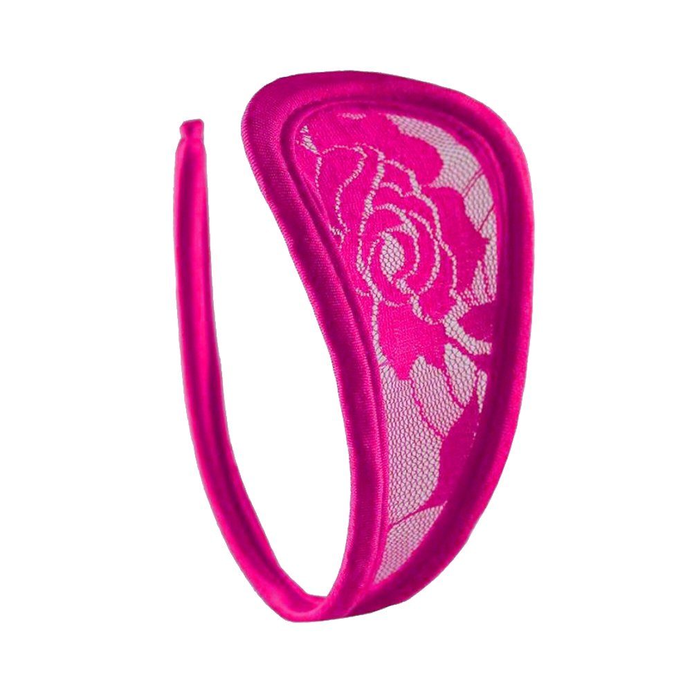 Lau-Fashion Stringtanga C-String Set Spitze Slip Damen Bikini Schwarz Unterhose Dessous S/M/L