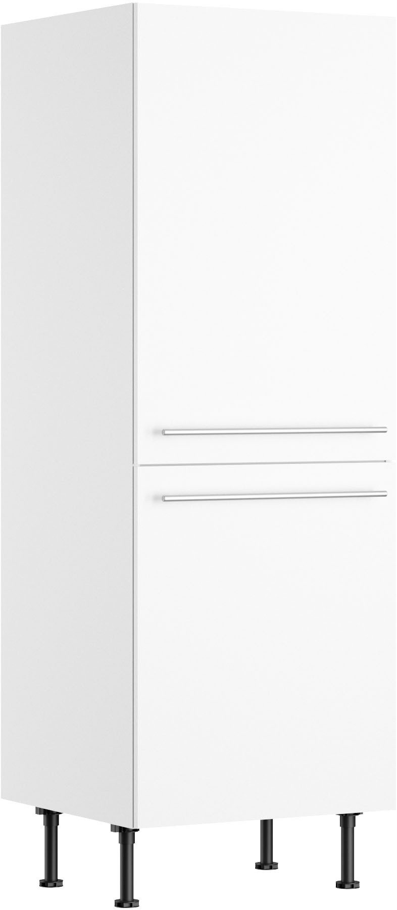 KOCHSTATION Midischrank KS-Bern2 Breite 60 cm, Höhe 176,6 cm, 2 Türen verlascht, 3 Einlegeböden