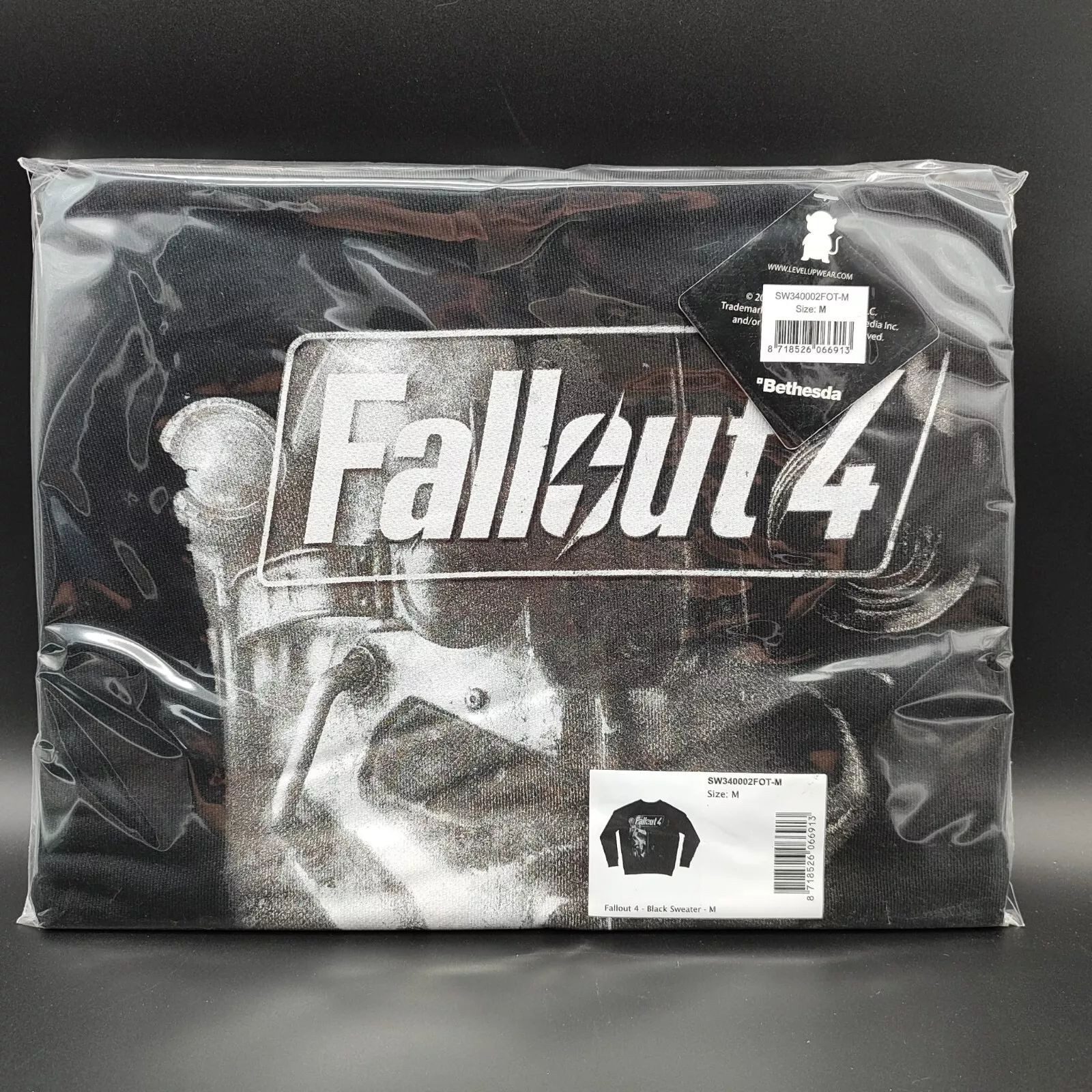 Fallout Sweatshirt FALLOUT 4 Sweatshirt Schwarz Herren Jugendliche Zocker Gamer