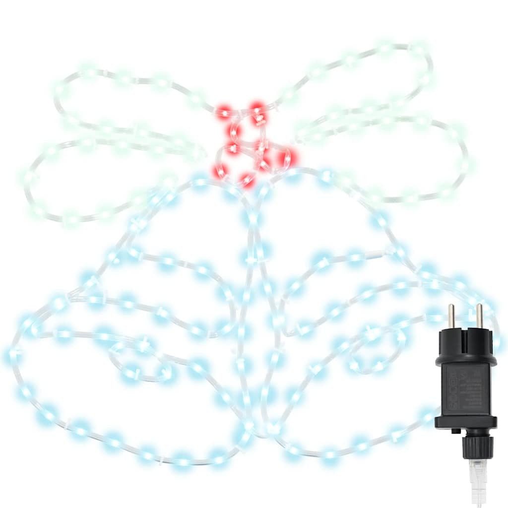 vidaXL Dekolicht 56 x 46 cm Lichtdekoration Weihnachtsglocke mit 144 LEDs M günstig online kaufen