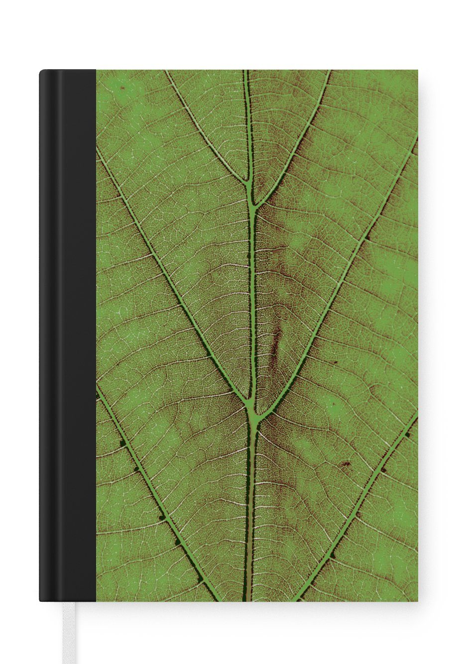 MuchoWow Notizbuch Blätter - Natur - Pflanzen, Journal, Merkzettel, Tagebuch, Notizheft, A5, 98 Seiten, Haushaltsbuch