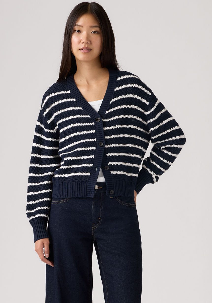 Levi's® Cardigan SNOWFLAKE CARDIGAN gestreift, mit Knopfleiste