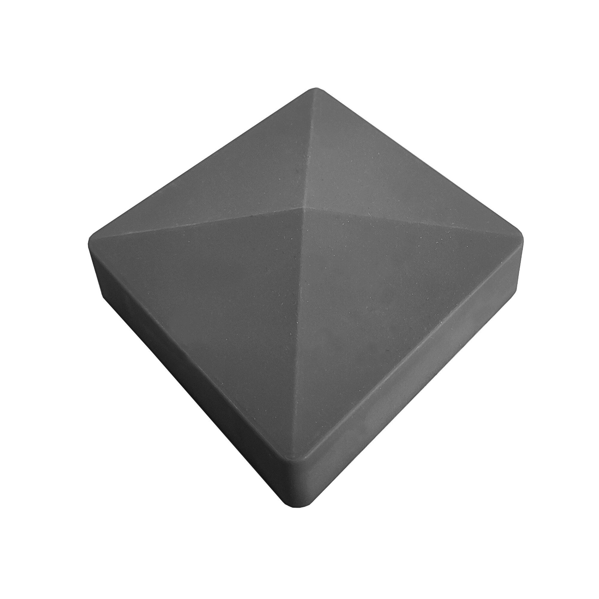 WPC Profi Zaun Komplettset Sichtschutzzaun Gartenzaun Alupfosten Anthrazit 180x180cm, (Komplettset, mit Start- und Abschlussleisten, Pfosten und Zubehör) – Bild 5 von 5