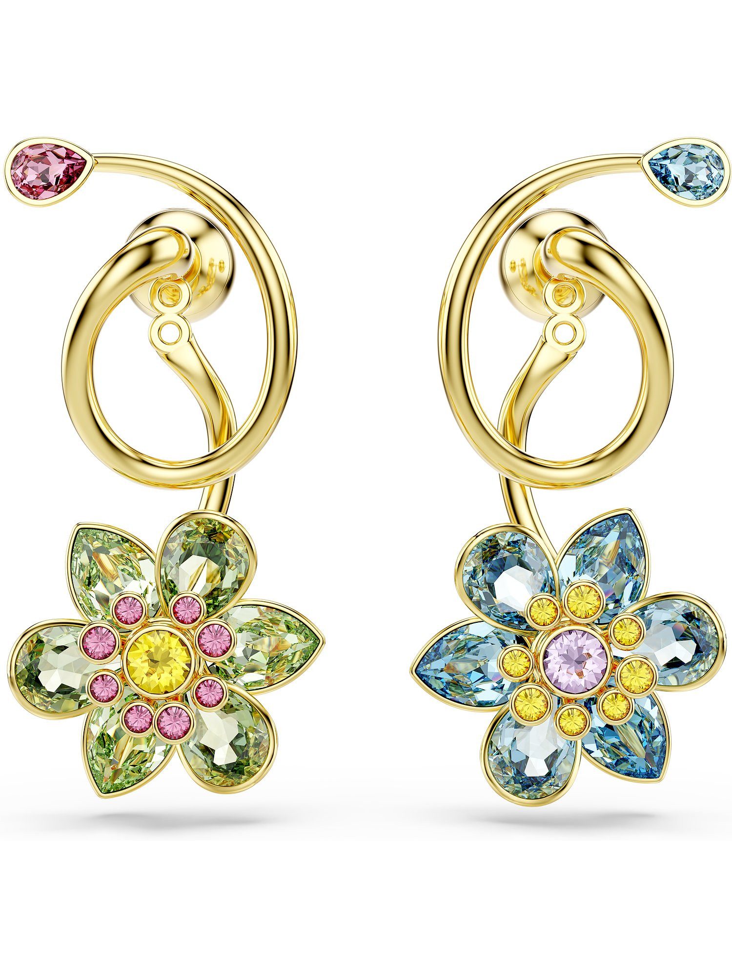 Swarovski Paar Creolen Swarovski Damen-Creolen Metall Swarovski-Kristall (P günstig online kaufen