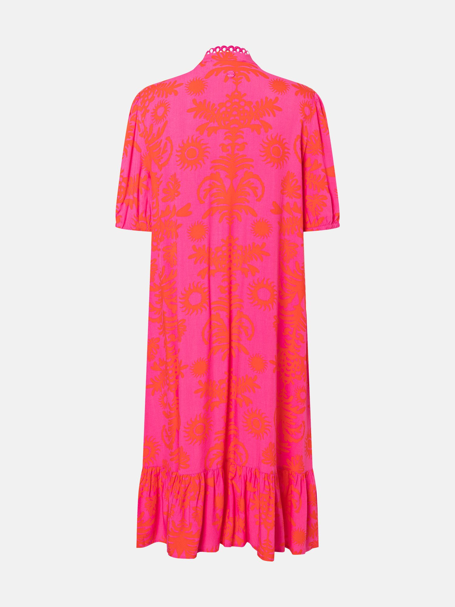 Lieblingsstück Druckkleid EddaL mit Rüschen-Details, Langarm