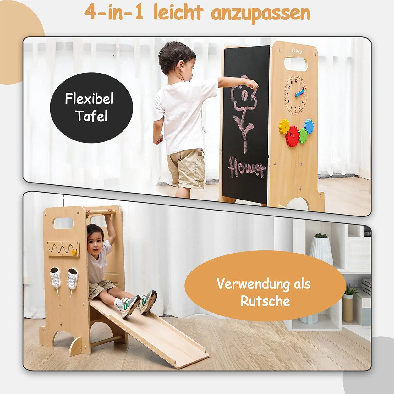 Olvy Stehhilfe Olvy Lernturm ab 1 Jahr