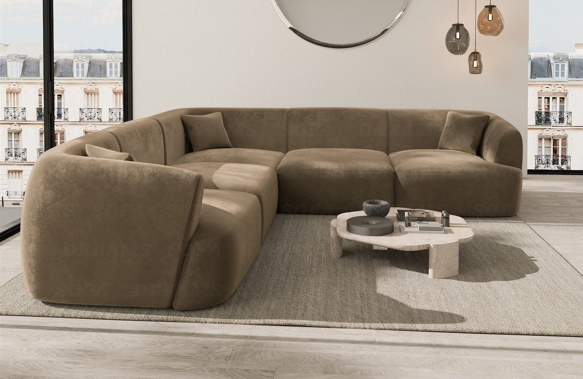 Sofa Dreams Ecksofa Sofa Stoff Eckcouch Polster Ecksofa Tabarca L Form Stoffsofa, Loungesofa