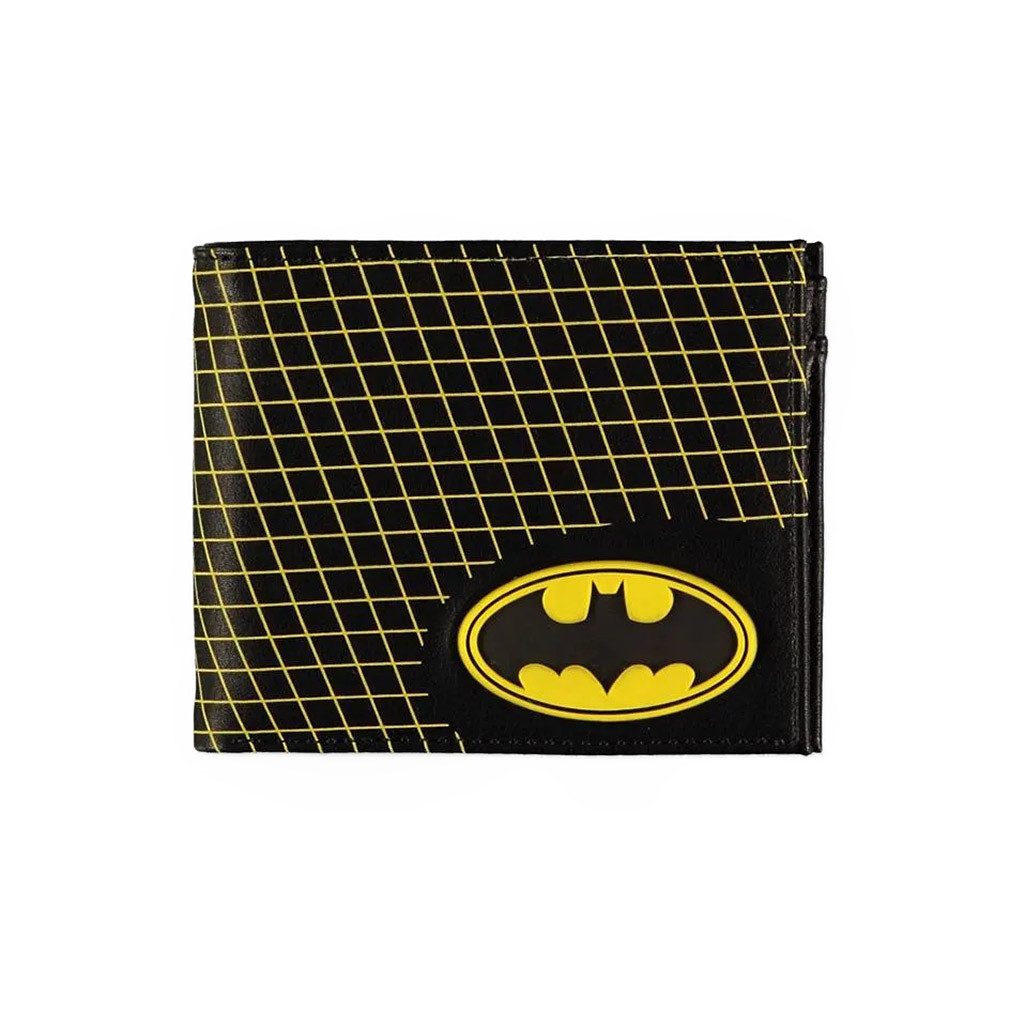 Batman Geldbörse Rubber Logo Grid, DC Comics Portemonnaie Geldbeutel