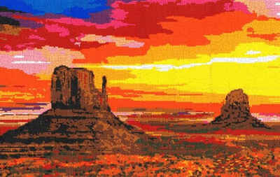 Stick it Steckpuzzle Stick it Pixel-Mosaik, Arizona Sunrise, Puzzleteile