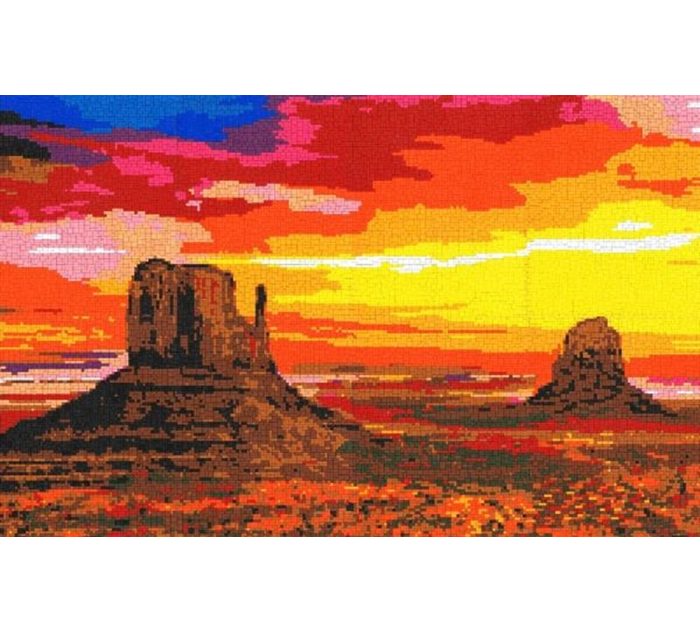 Stick it Steckpuzzle Stick it Pixel-Mosaik Arizona Sunrise Puzzleteile
