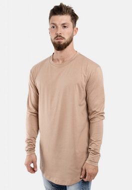 Blackskies T-Shirt Side Zip Langarm Longshirt T-Shirt Desert Small