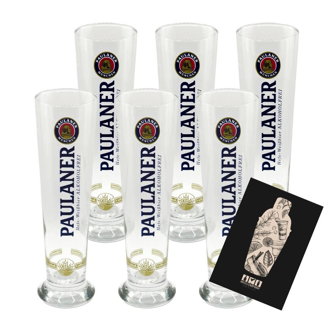 Bierglas Paulaner Weißbier Alkoholfrei Bierglas Set – 6x 0,5l geeicht
