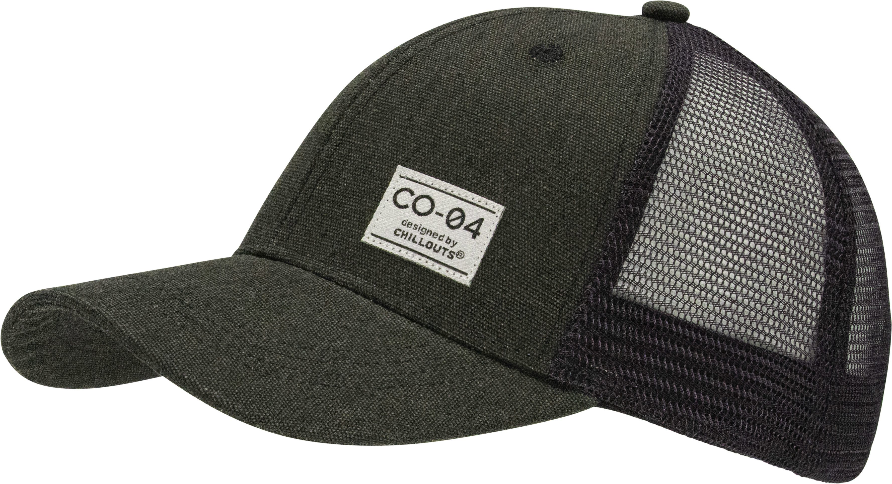 chillouts Baseball Cap Denver Hat mit luftdurchlässigem Netzrücken & stylischem Logo-Patch