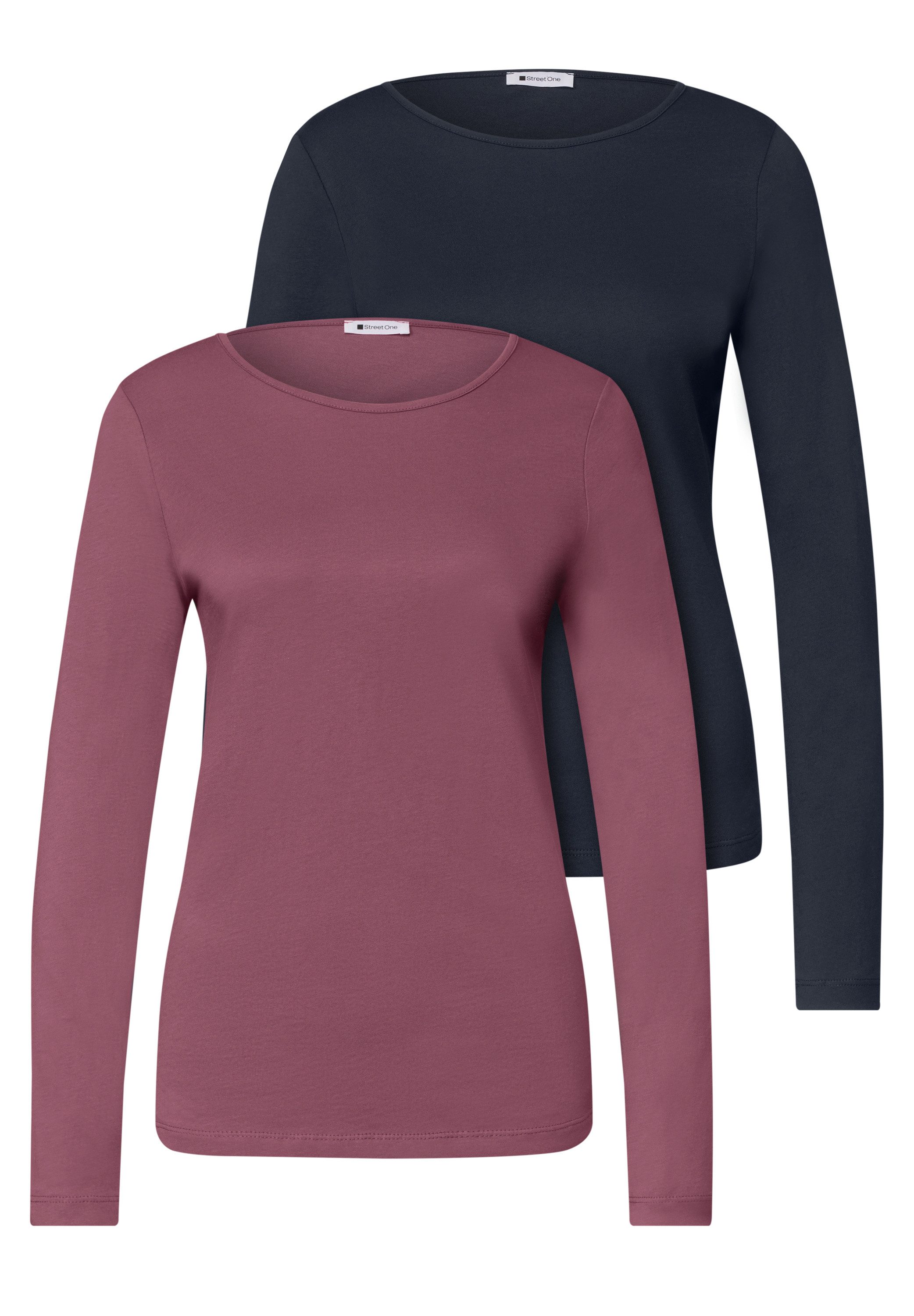 STREET ONE Langarmshirt aus reiner Baumwolle – Bild 4 von 5