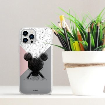 DeinDesign Handyhülle Disney Marmor Mickey Mouse Mickey Mouse Scribble, Apple iPhone 13 Pro Max Silikon Hülle Bumper Case Handy Schutzhülle